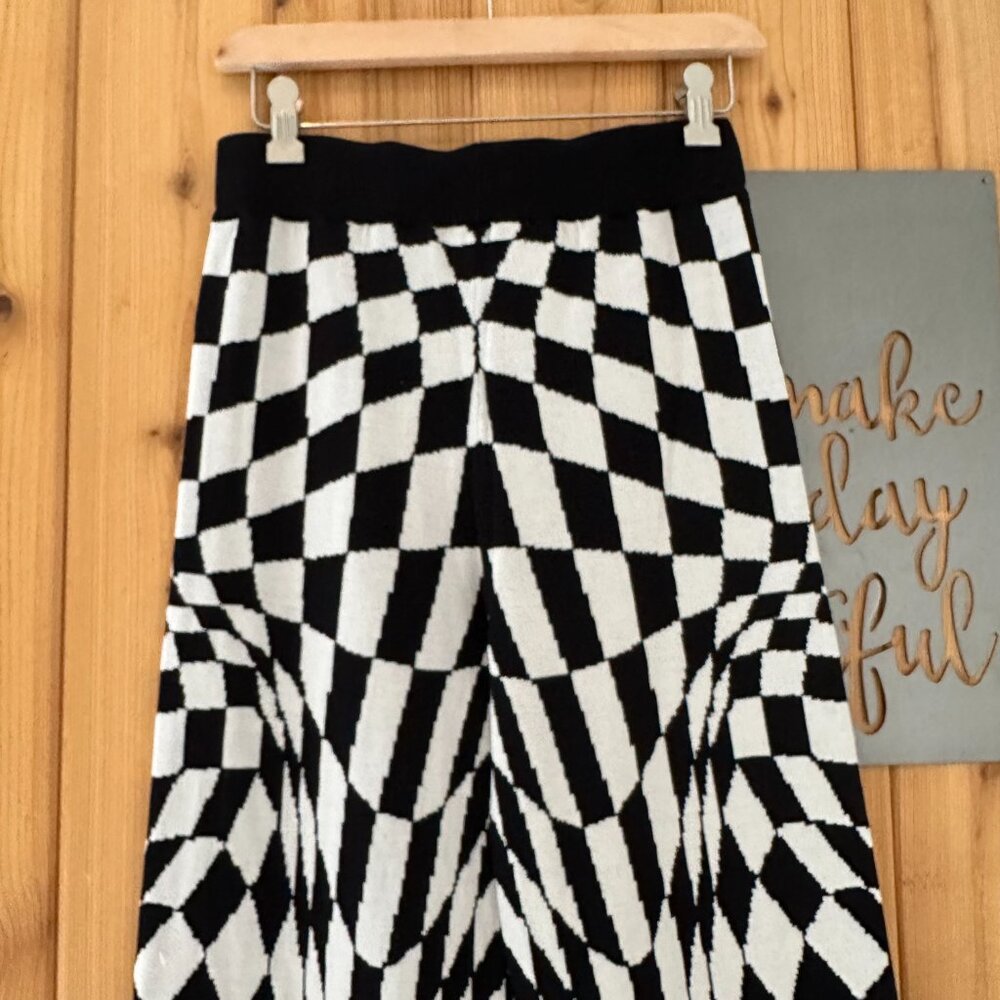 Daydreamer Eclipse Wave Checkered Pant Size Large - image 4